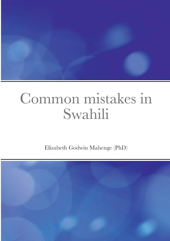 Common mistakes in Swahili