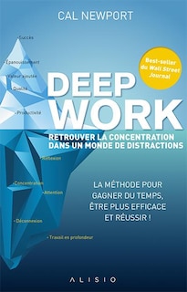 Couverture_Deep work : retrouver la concentration dans un monde de distractions : la méthode pour gagner du temps, être plus efficace et réussir !