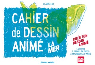 Front cover_La mer : cahier de dessin animé