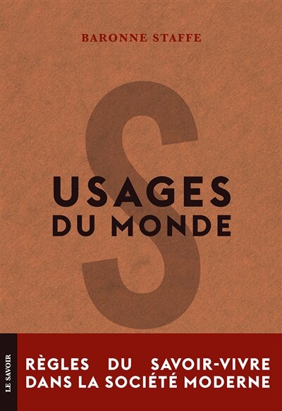 Couverture_Usages du monde : règles du savoir-vivre dans la société moderne