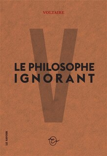 Front cover_Le philosophe ignorant