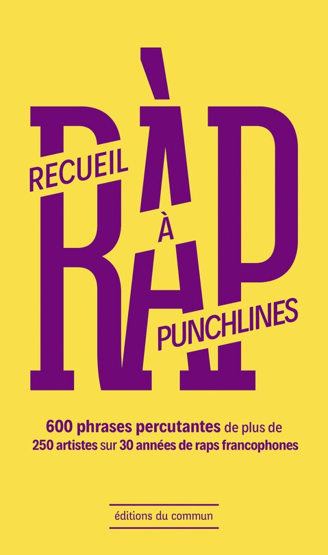 Front cover_Ràp, recueil à punchlines