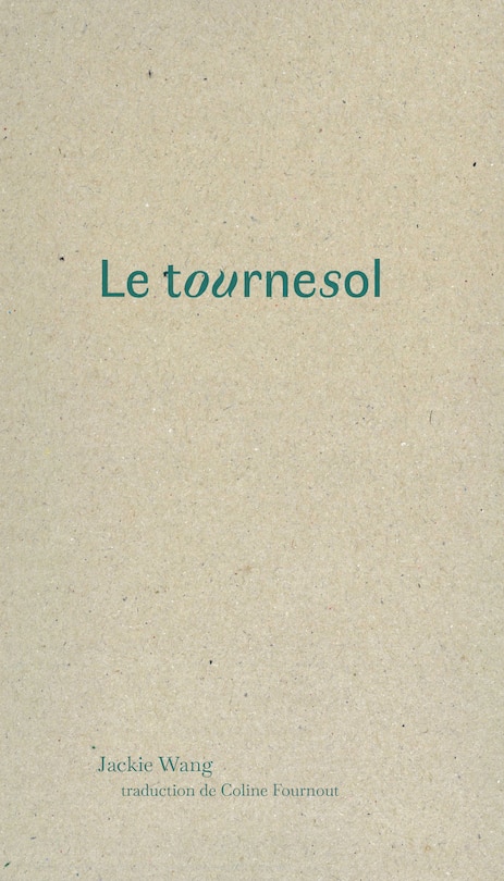 Front cover_Le tournesol