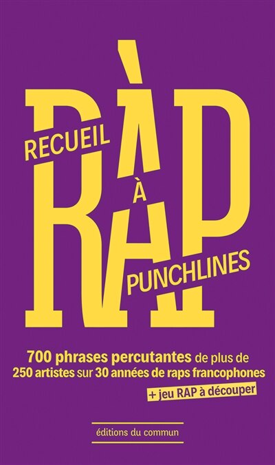 Front cover_Ràp, recueil à punchlines