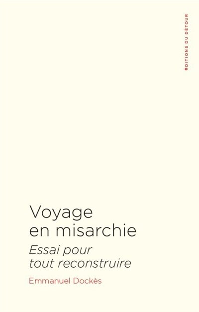 Front cover_Voyage en misarchie