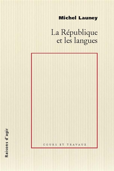 Front cover_La République et les langues