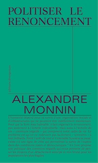 Front cover_Politiser le renoncement