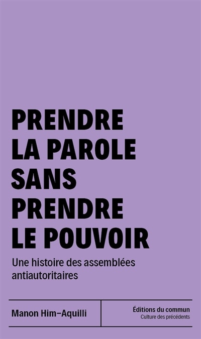Couverture_Prendre la parole sans prendre le pouvoir
