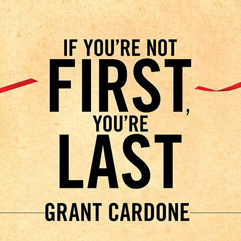 Front cover_If You're Not First, You're Last
