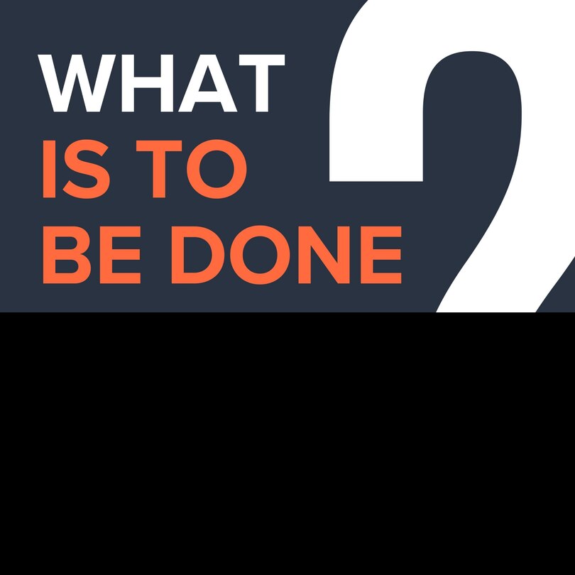 Couverture_What Is To Be Done