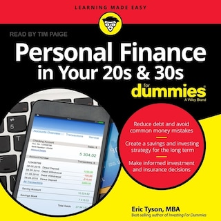 Couverture_Personal Finance in Your 20s and 30s for Dummies Lib/E