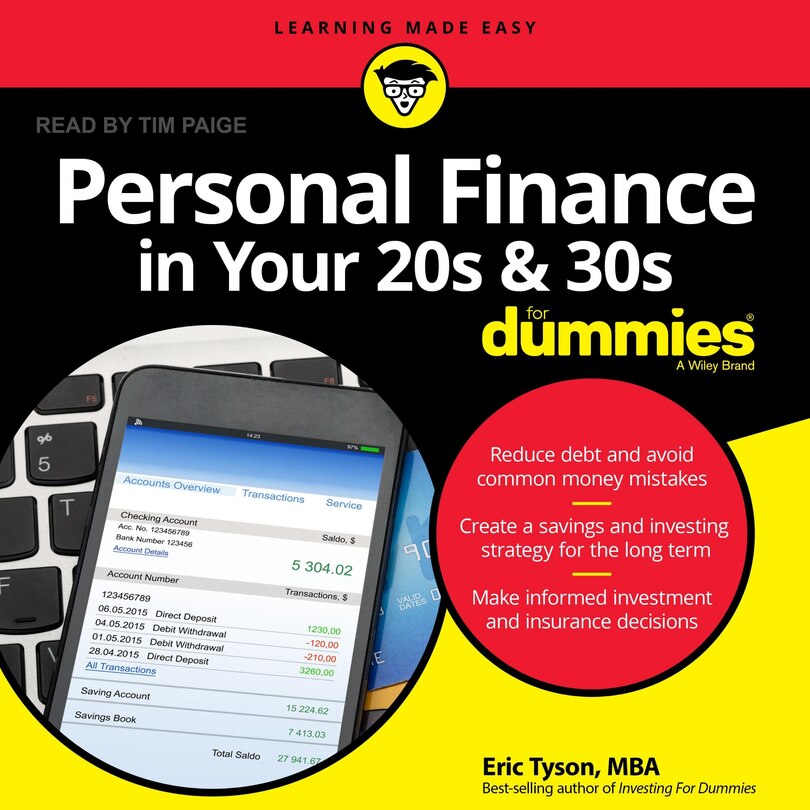 Couverture_Personal Finance In Your 20s And 30s For Dummies