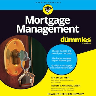 Front cover_Mortgage Management For Dummies