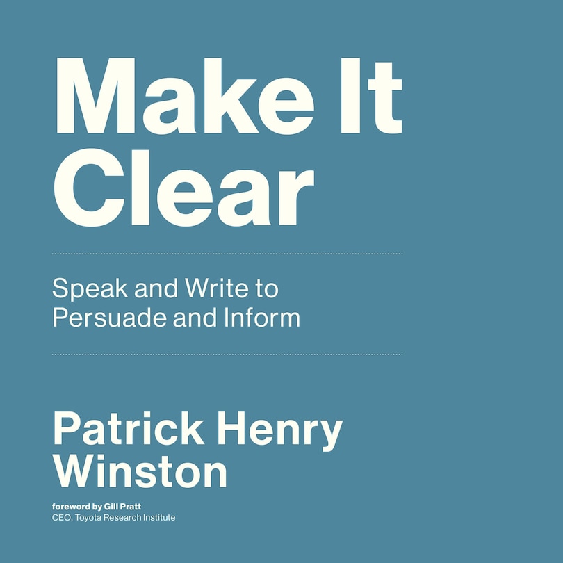 Front cover_Make It Clear