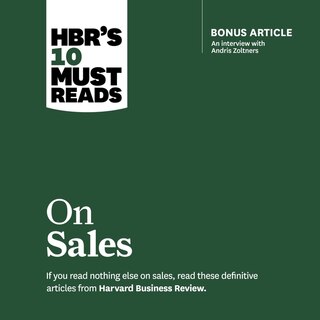 Front cover_Hbr's 10 Must Reads On Sales