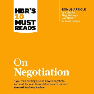 Front cover_Hbr's 10 Must Reads On Negotiation