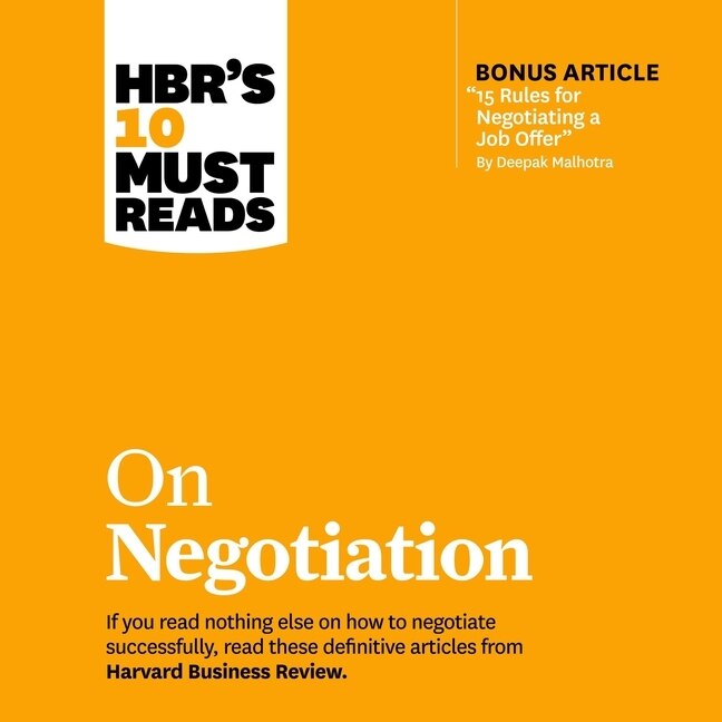 Front cover_Hbr's 10 Must Reads On Negotiation
