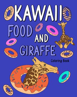 Front cover_Kawaii Food and Giraffe Coloring Book