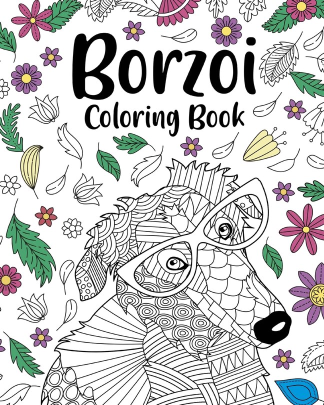 Front cover_Borzoi Coloring Book