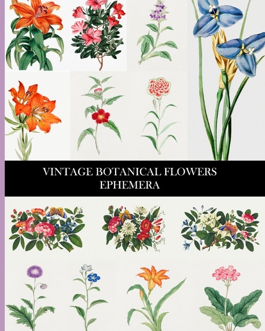 Couverture_Vintage Botanical Flowers Ephemera