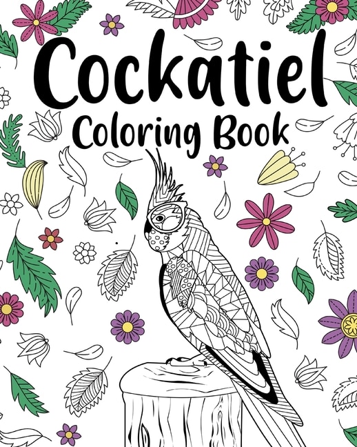 Front cover_Cockatiel Coloring Book