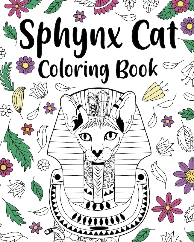 Front cover_Sphynx Cat Coloring Book