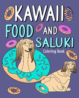 Front cover_Kawaii Food and Saluki Coloring Book