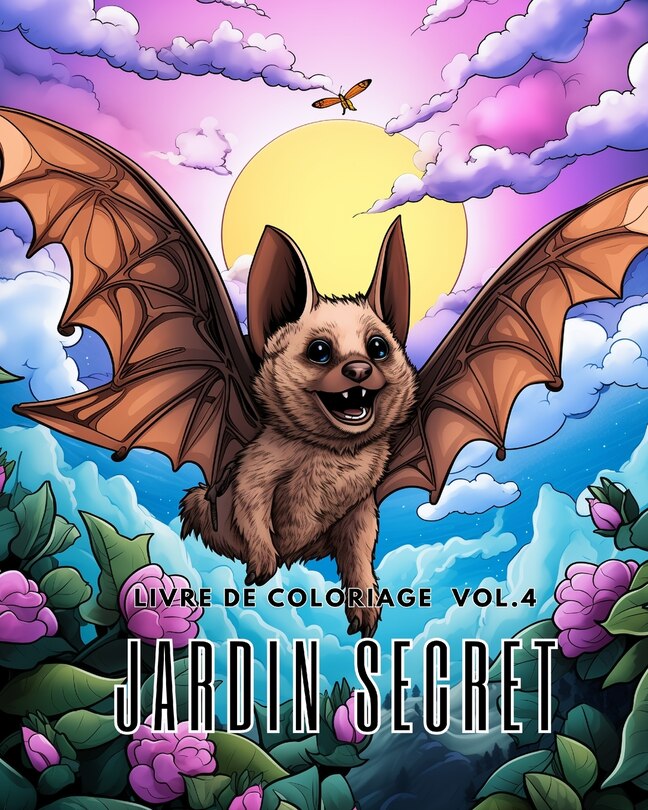 Front cover_Livre de coloriage Jardin Secret vol.4