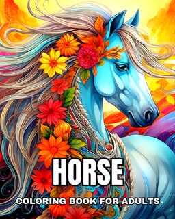 Front cover_Horse Coloring Book for Adults