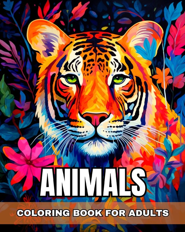Front cover_Animals Coloring Book for Adults