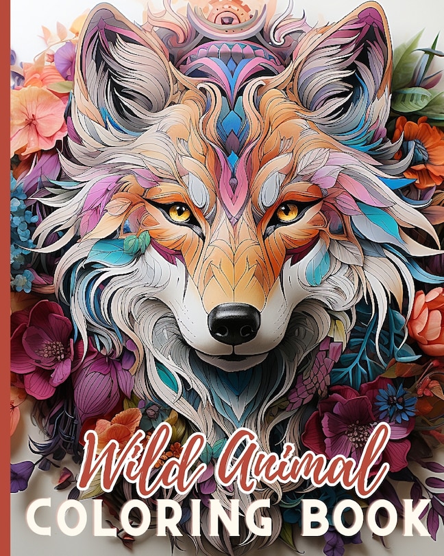 Front cover_Wild Animal Coloring Book for Kids