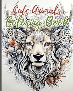 Front cover_Cute Animals Coloring Book