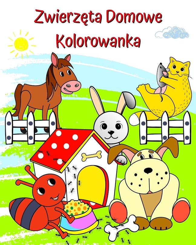 Front cover_Zwierzęta Domowe Kolorowanka