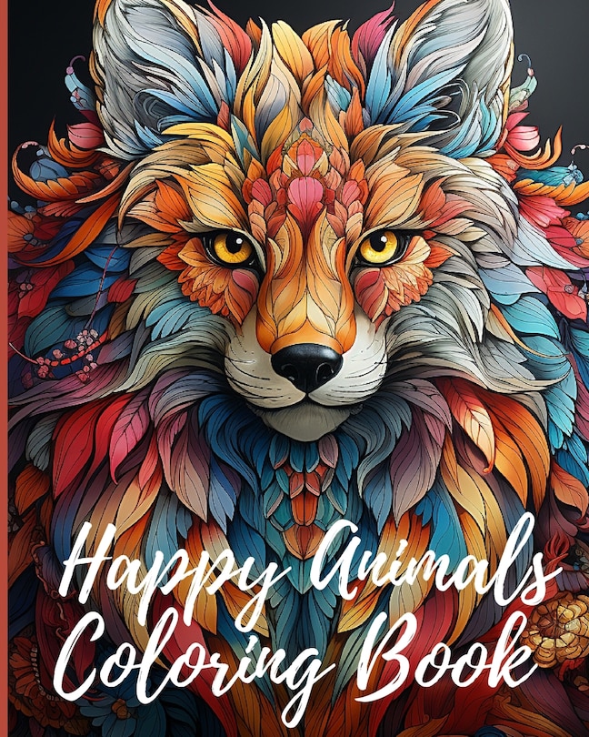 Couverture_Happy Animals Coloring Book