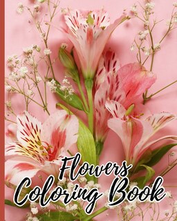 Front cover_Flowers Coloring Book For Adults