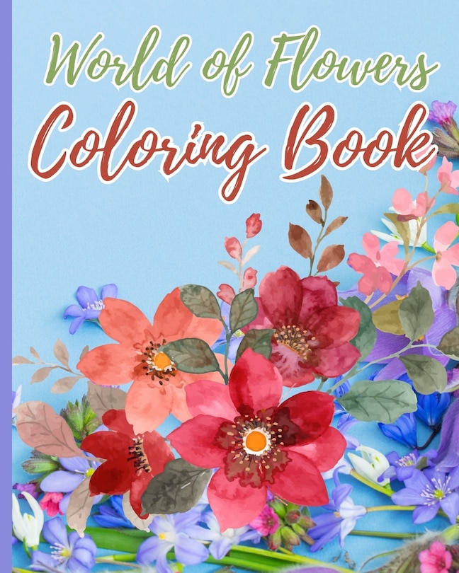 Front cover_World of Flowers Coloring Book