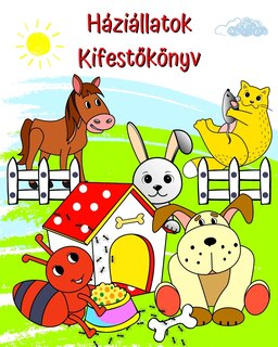 Front cover_Háziállatok Kifestőkönyv