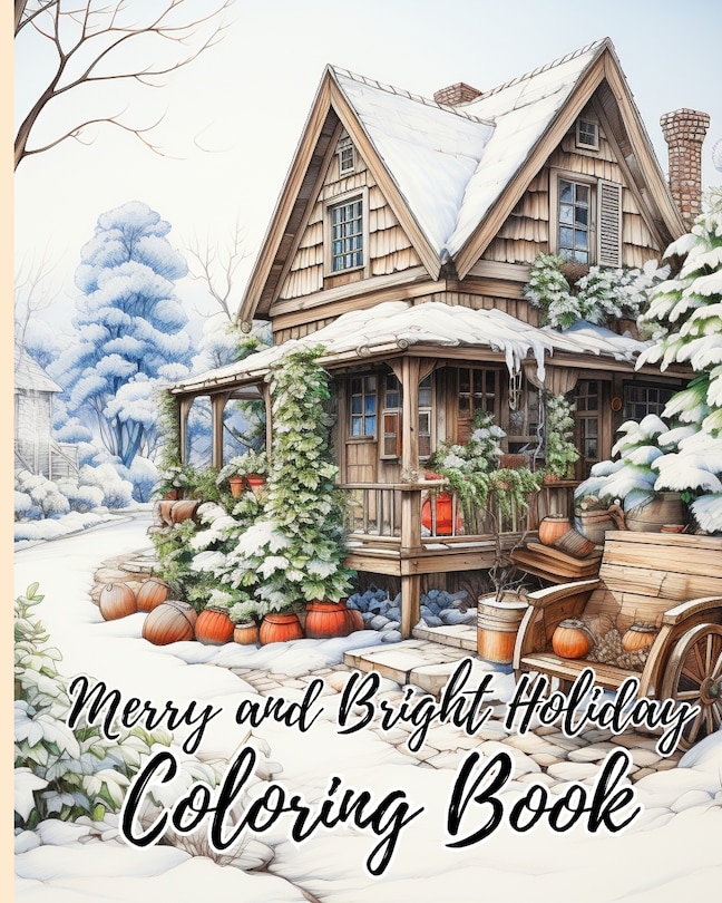 Front cover_Merry and Bright Holiday Coloring Book