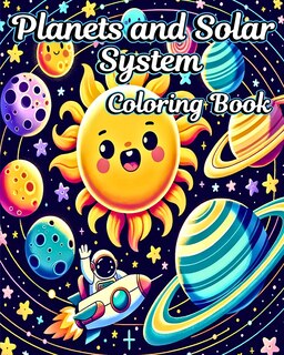 Front cover_Planets and Solar System Coloring Book