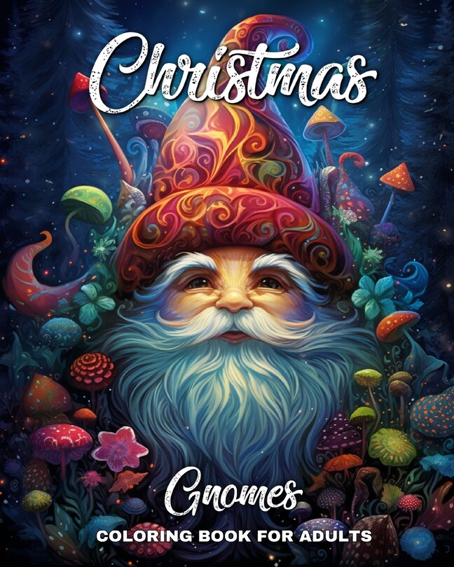 Front cover_Christmas Gnomes Coloring Book for Adults