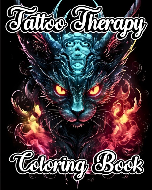 Front cover_Tattoo Therapy Coloring Book