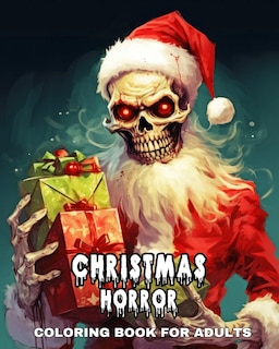Front cover_Christmas Coloring Book for Adults Horror