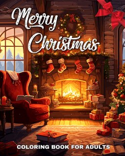 Front cover_Merry Christmas Coloring Book for Adults
