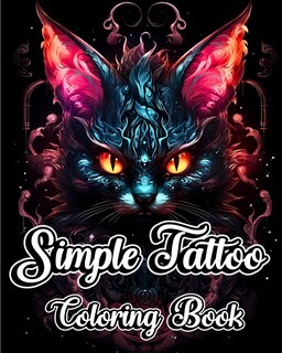 Front cover_Simple Tattoo Coloring Book