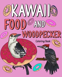 Front cover_Kawaii Food and Woodpecker Coloring Book