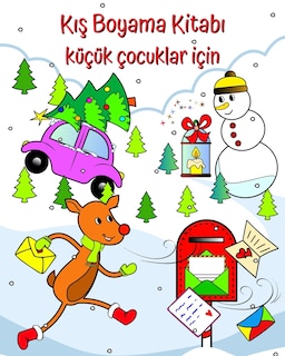 Front cover_Kış Boyama Kitabı küçük çocuklar için