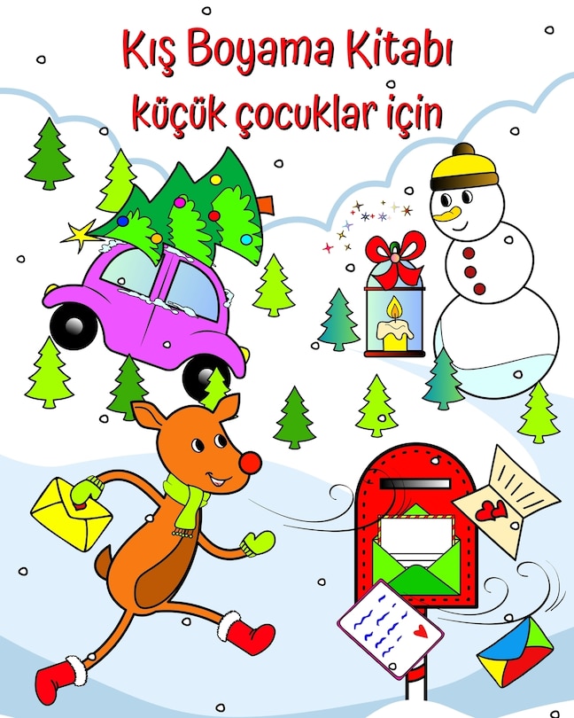 Front cover_Kış Boyama Kitabı küçük çocuklar için