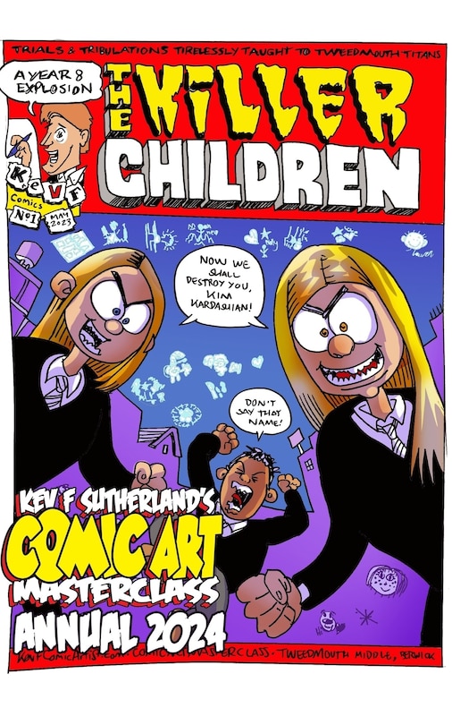 Front cover_The Killer Children - Kev F's Comic Art Masterclass Annual 2024