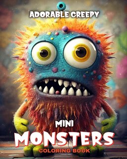 Front cover_Adorable Creepy Mini Monsters Coloring Book