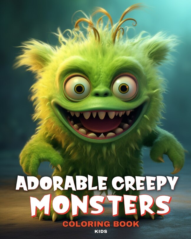 Couverture_Adorable Creepy Monsters Coloring Book for Kids